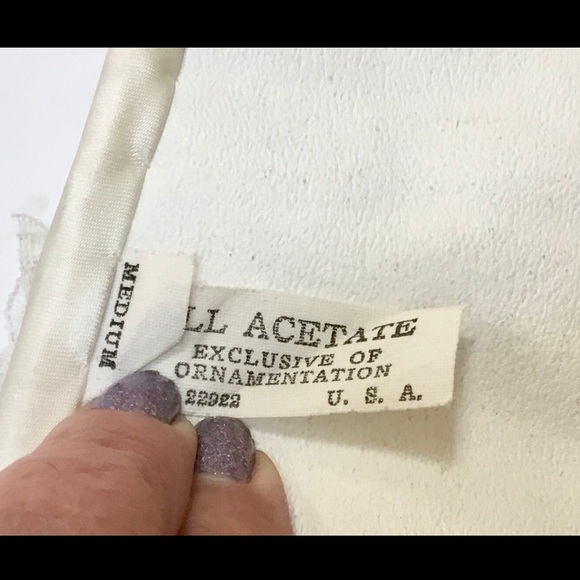 Vintage Bridal Slipper sz 7/8 - Picture 4 of 8